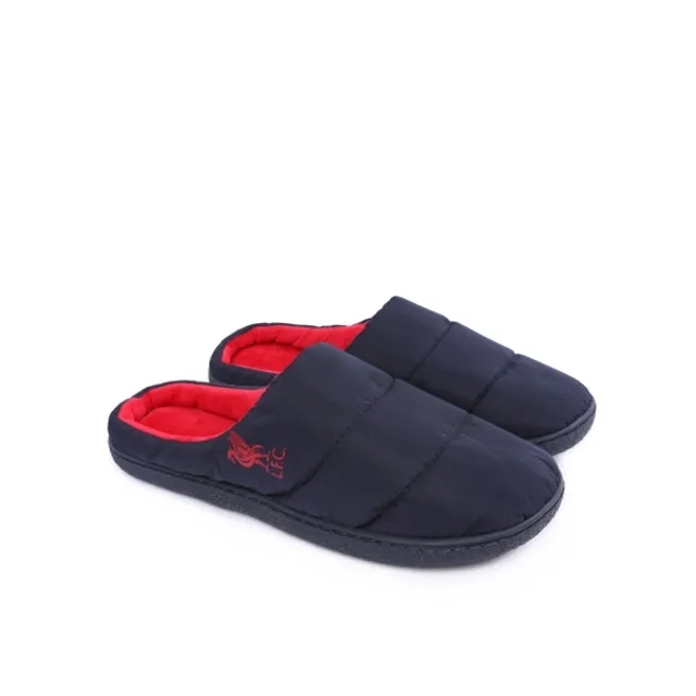 Liverpool FC LFC Mens Quilted Slippers Navy
