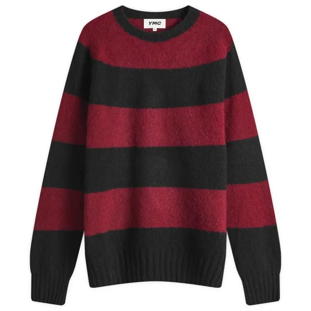 END. x YMC Suedehead Sweater Plum/Black
