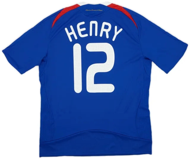 adidas 2007-08 France Home Shirt Henry #12 (L)
