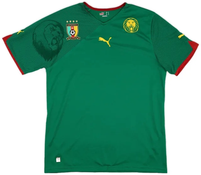 Puma 2010-11 Cameroon Home Shirt - 8/10 - (L)