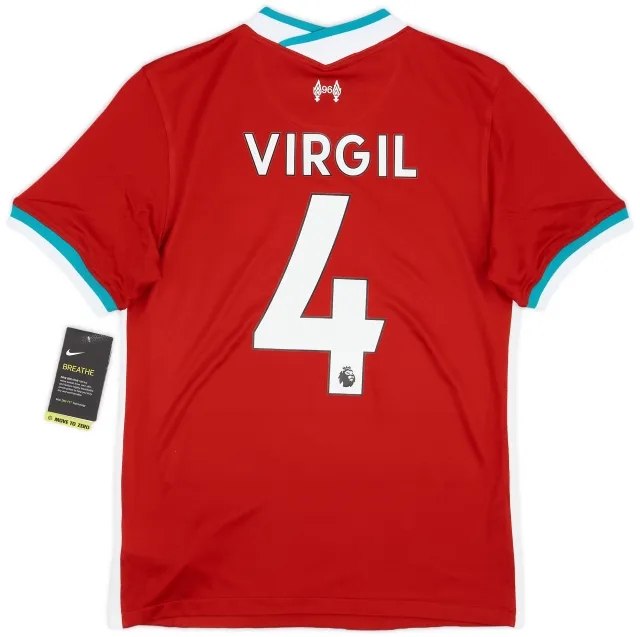 Nike 2020-21 Liverpool Home Shirt Virgil #4 (S)