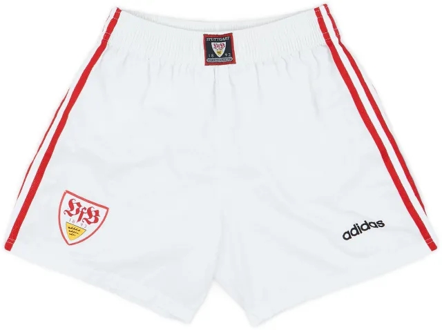 adidas 1996-97 Stuttgart Home Shorts - 7/10 - (S)