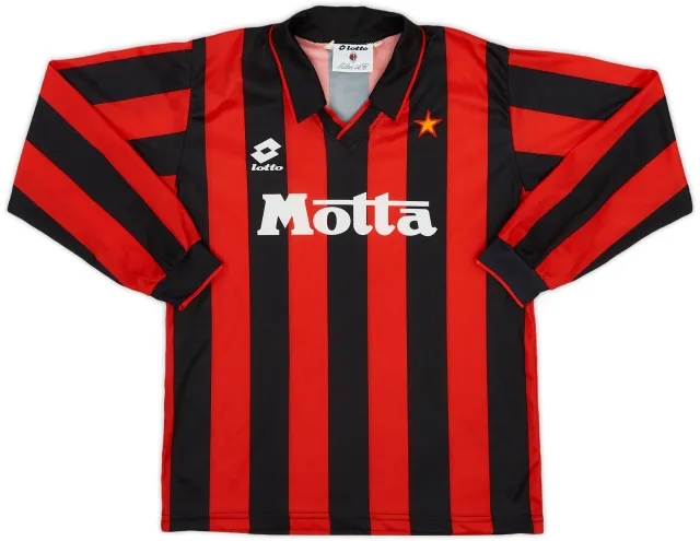 Lotto 1993-94 AC Milan Home Shirt - 8/10 - (XXXL.Boys)