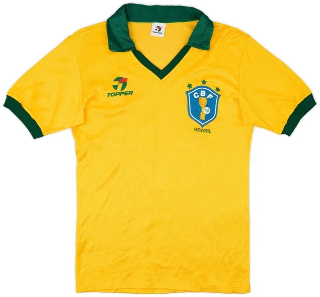 1985-88 Brazil Home Shirt - 8/10 - (S)