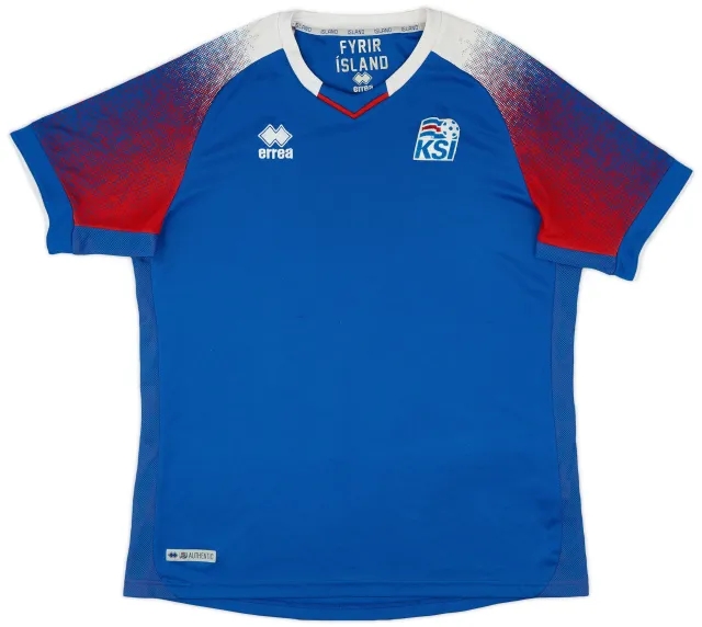 Errea 2018-19 Iceland Home Shirt - 8/10 - (XL)