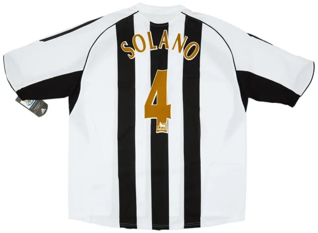 adidas 2005-07 Newcastle Home Shirt Solano #4 (3XL)