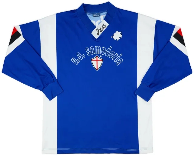 1996-97 Sampdoria Asics Training L/S Shirt - 7/10 - (L)