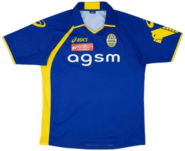 Asics 2011-12 Hellas Verona Home Shirt - 7/10 - (XXL)