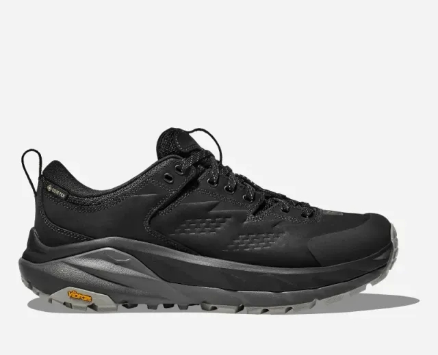 Hoka One One HOKA Elite Terrain System Kaha Low GORE-TEX Lifestyle Shoes in Black/Satellite Grey