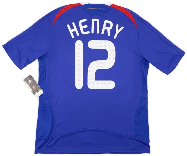 adidas 2007-08 France Home Shirt Henry #12 (L)