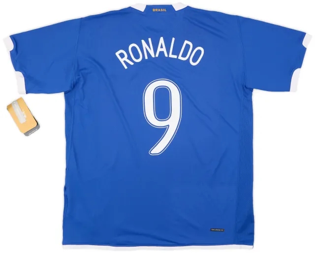 Nike 2006-07 Brazil Away Shirt Ronaldo #9 (XL)