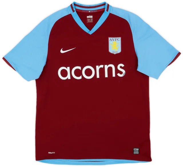 Nike 2008-09 Aston Villa Home Shirt - 5/10 - (M)