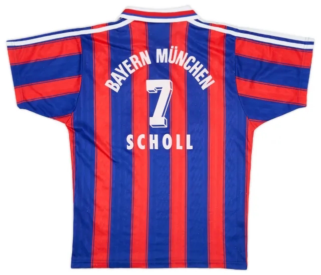adidas 1995-97 Bayern Munich Home Shirt Scholl #7 - 5/10 - (XS/S)