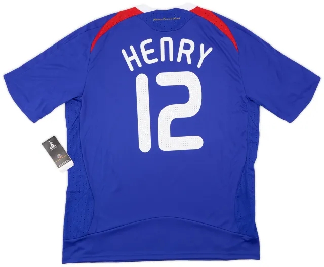 adidas 2007-08 France Home Shirt Henry #12 (L)