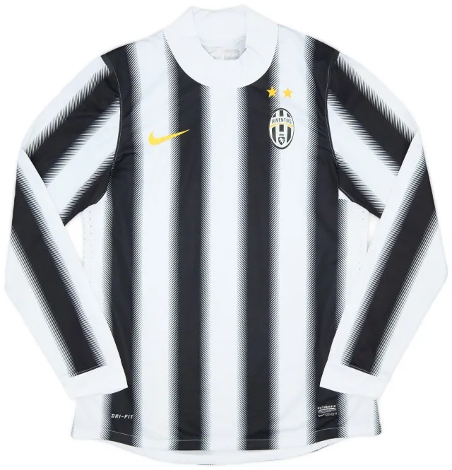 Nike 2011-12 Juventus Prototype Player Issue Home L/S Shirt - 6/10 - (L)