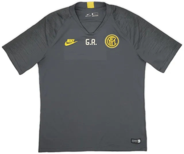 2019-20 Inter Milan Nike Staff Issue Training Shirt G.R. - 8/10 - (L)
