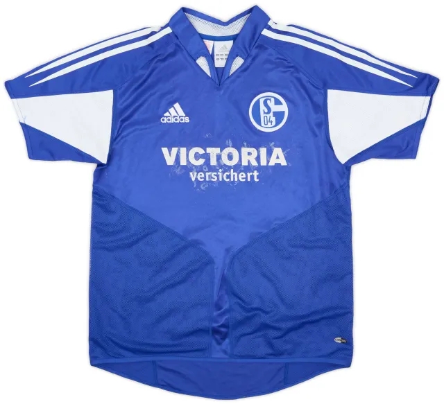 adidas 2004-05 Schalke Home Shirt - 5/10 - (XL.Boys)