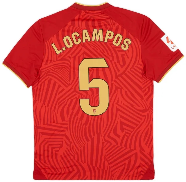 Castore 2023-24 Sevilla Super Cup Away Shirt L. Ocampos #5 - 9/10 - (S)