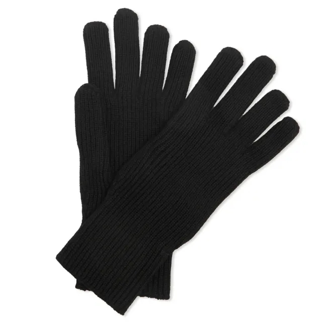 Moncler Men's Wool Gloves Black