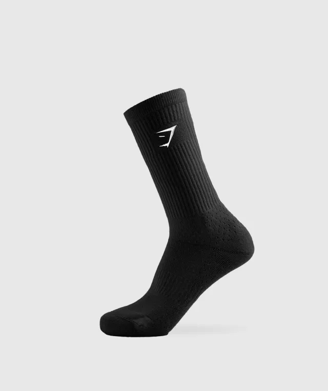Gymshark Pre Prod Premium Sharkhead Crew Single - Black