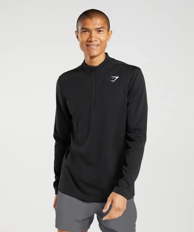 Gymshark Arrival 1/4 Zip - Black