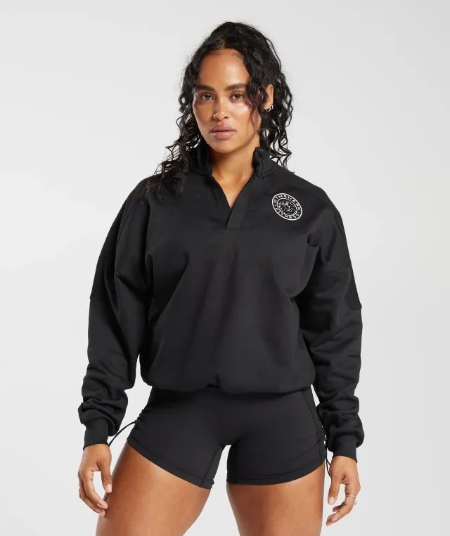 Gymshark Legacy Oversized Sweatshirt - Black