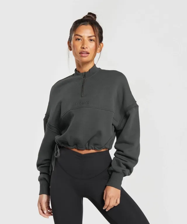 Gymshark Heavyweight Loopback Sweat Pullover - Asphalt Grey