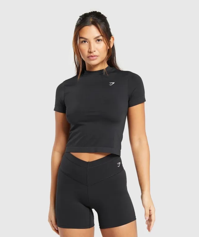 Gymshark Everyday Seamless Tight Fit Tee - Black
