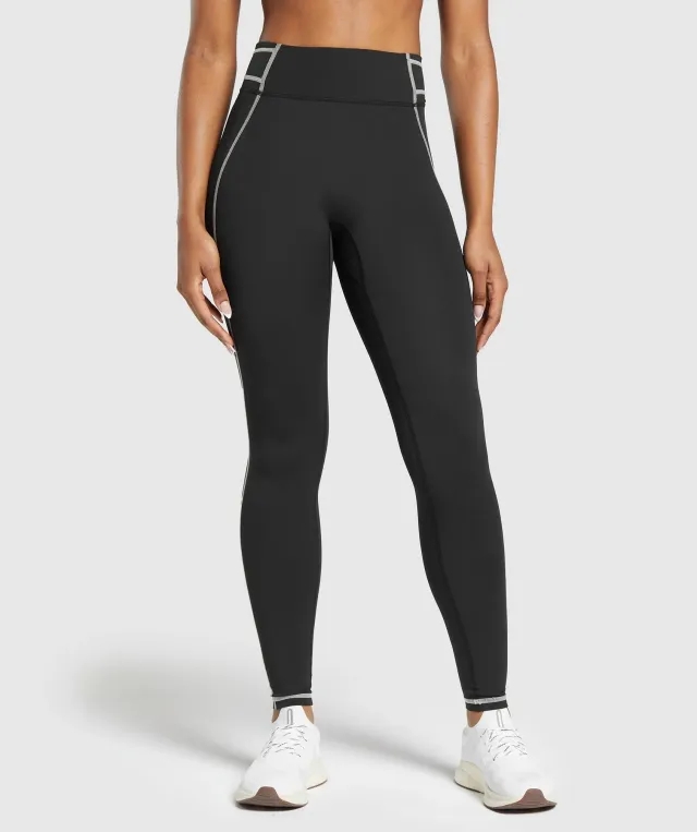Gymshark Stitch Feature Leggings - Black