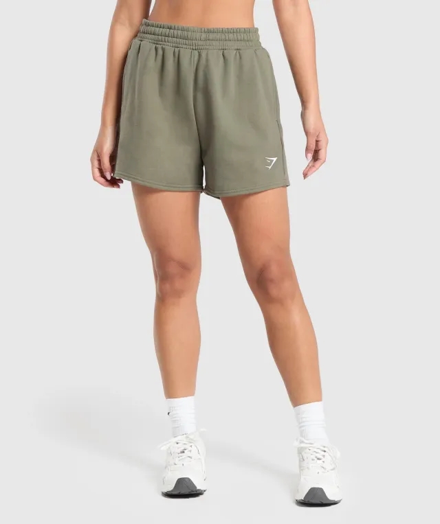 Gymshark Training Fleece Shorts - Base Green