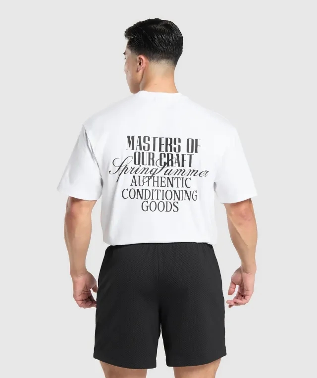 Gymshark Master of our Craft T-Shirt - White