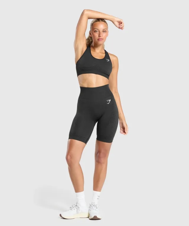 Gymshark Vital Seamless 7 Shorts - Black Marl