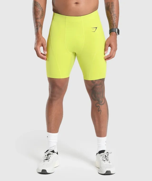 Gymshark Control Baselayer Shorts - Vivid Lime