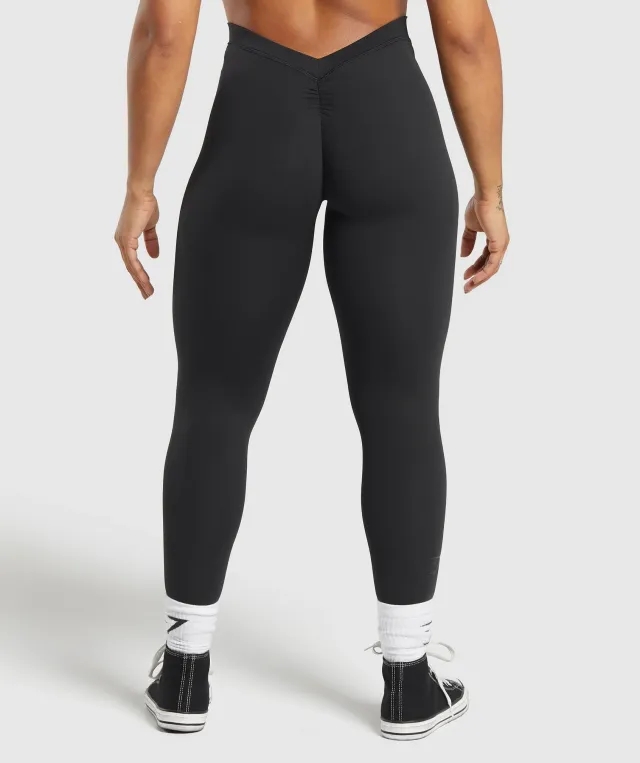 Gymshark Lifting Dipped Waistband Leggings - Black