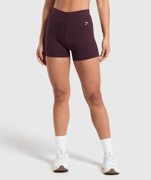 Gymshark Everyday Cotton Shorts - Depth Purple