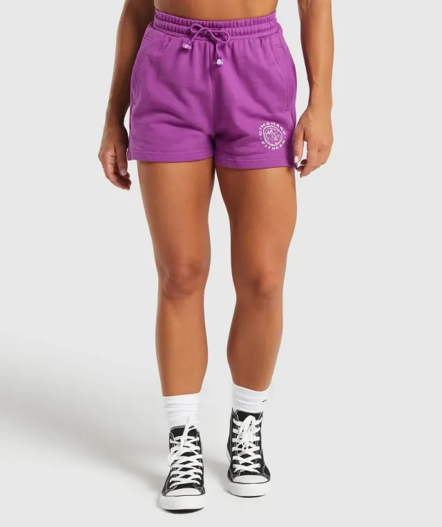 Gymshark Legacy Cotton Shorts - Era Purple