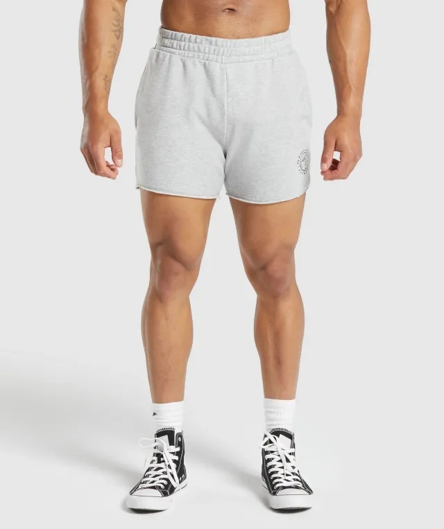 Gymshark Legacy Shorts - Light Grey Core Marl