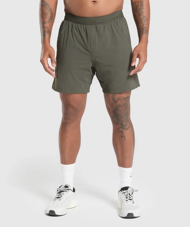 Gymshark Studio 6 Shorts - Strength Green