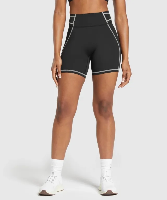 Gymshark Stitch Feature Shorts - Black