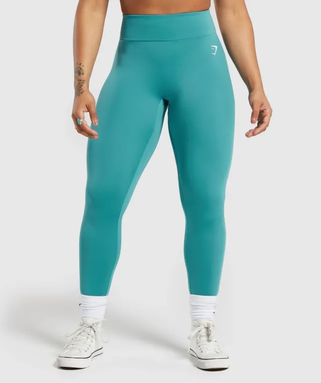 Gymshark Power Regular Leggings - Bondi Teal