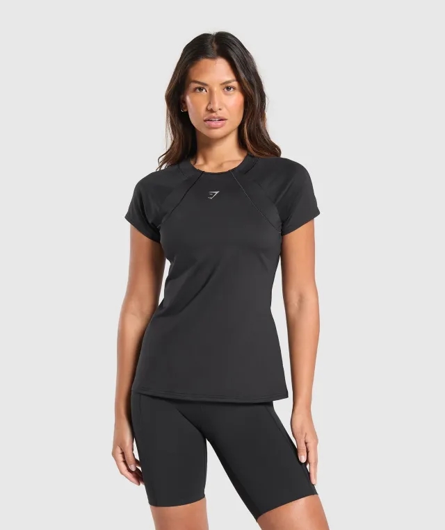 Gymshark Running Top - Black