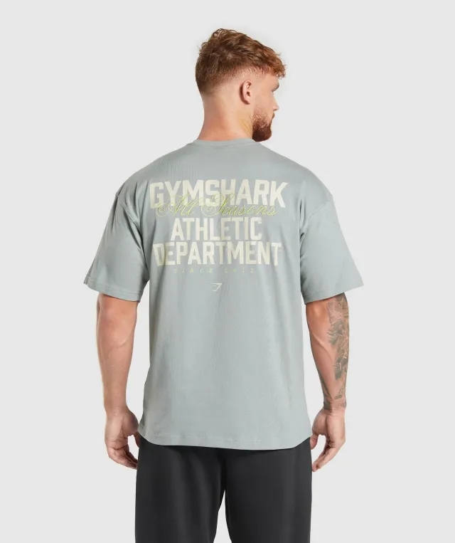 Gymshark Athletic Department T-Shirt - Smokey Grey