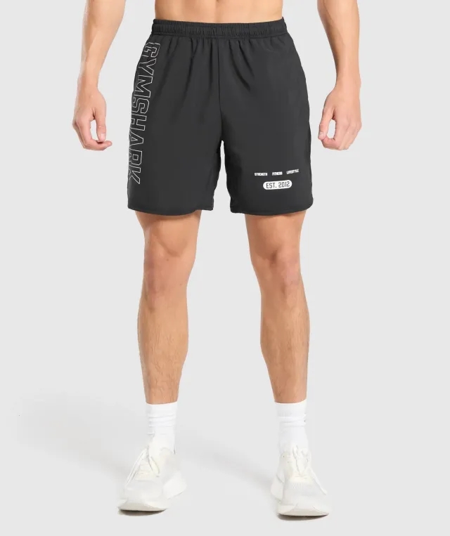 Gymshark Fitness Graphic Shorts - Black