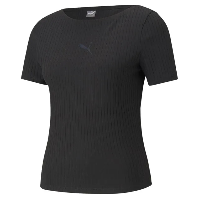 Puma Her Ribbed Slim Short Sleeve T-shirt