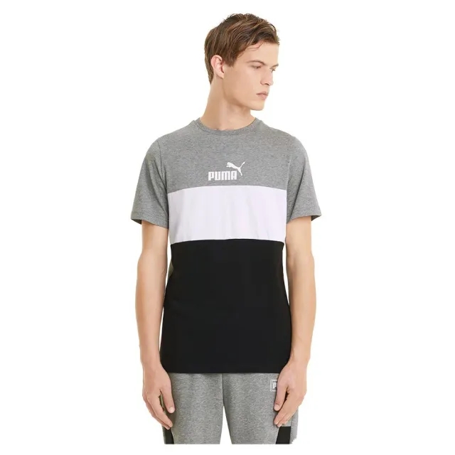 Puma Essential+colorblock Short Sleeve T-shirt