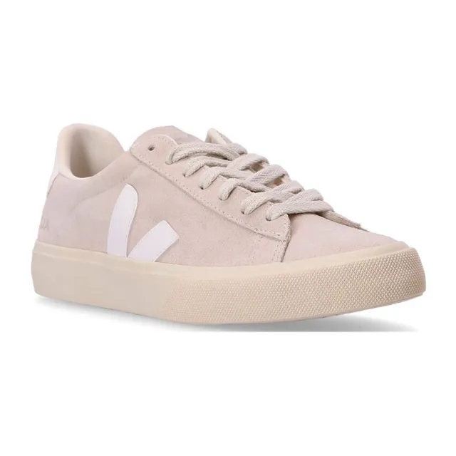 Veja Men's Campo Leather-Trimmed Suede Trainers