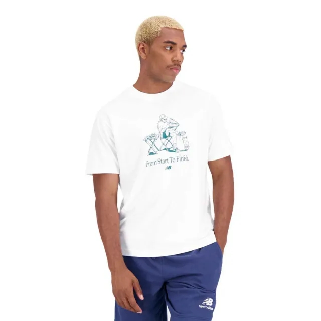 New Balance Essentials Cafe Grandpa Cotton Short Sleeve T-shirt