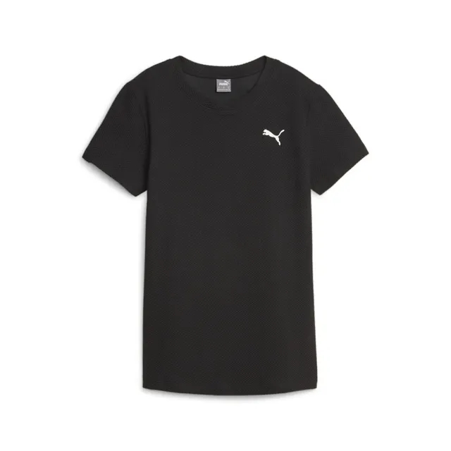 Puma WoMens HER Structured T-Shirt - Black Cotton