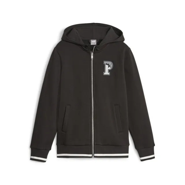 Puma  PUMA SQUAD FULL ZIP HOODIE FL B  boys's Children's sweatshirt in Black