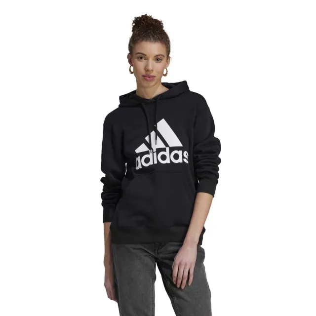 adidas  Essentials Big Logo Regular Fleece Hoodie  women's Sweatshirt in Black